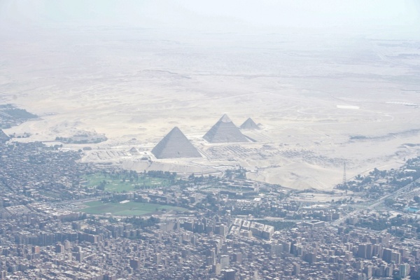 Great Pyramid of Giza as seen from the air