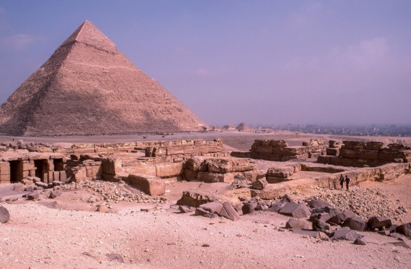 Ruins near the Great Pyramid of Giza
