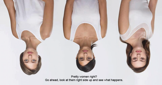 These women appear perfectly normal when upside down