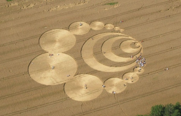 Crop circle in Le Chalet-à-Gobet, Switzerland