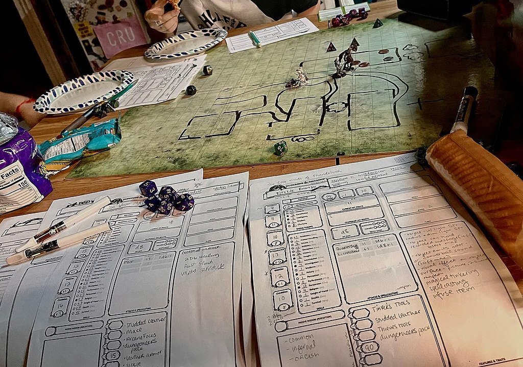 Dungeons and Dragons Game session