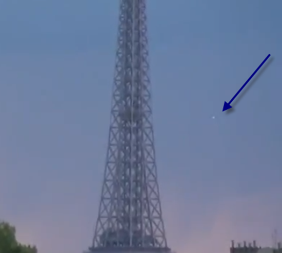 High-speed ufo caught on video nearly colliding with eiffel tower in paris, france 1 image thumb26