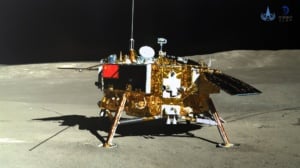 China sent a spaceship to the moon to scoop up some rocks and return them to earth. 2 1 Yutu 2 snaps lander 11jan2019 FULL CLEP