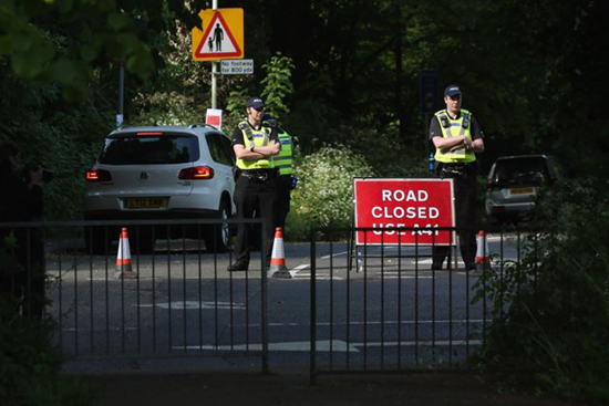 Tight security outside the 2013 Bilderberg Conference