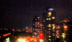UFOs (formation of bright lights) over Toronto, Canada (July 26, 2014)