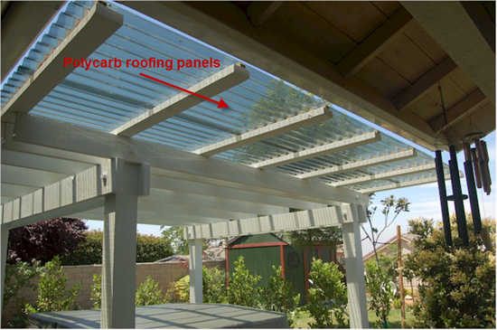 Polycarb roofing panels