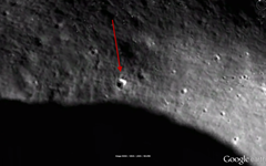 Is the giagantic triangular-shaped object found on the surface of the Mono a secret alien base or spaceship or a trick of light?