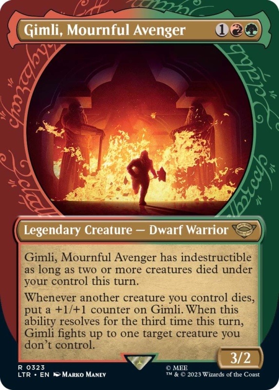 Gimli Mournful Avenger Ring Showcase