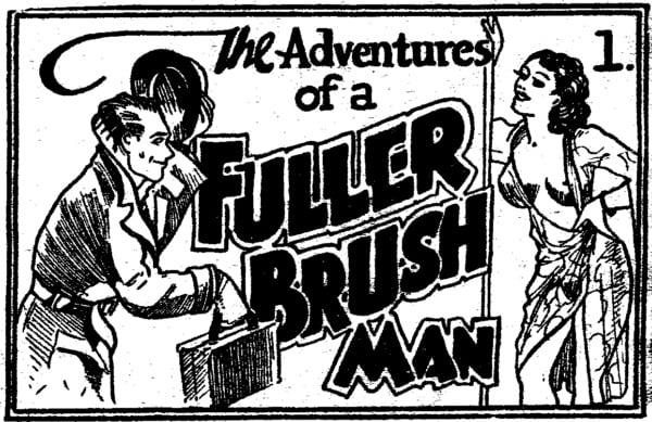 Cover of a ca. 1936 Tijuana bible: "The Adventures of a Fuller Brush Man"