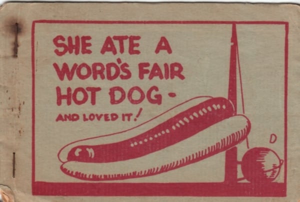 Eight page comic - She ate a word's fair hot dog