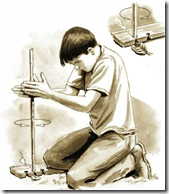 Hand drill method to start a fire