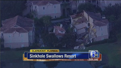 Disney World Resort buildings swallowed by massive sinkhole