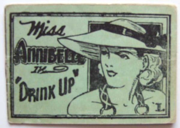 The dirty little history of eight pager comics (plus how tijuana bibles got their name). 48 Miss Annibelle in "Drink Up" 1. (Tijuana Bible, 8-Pager)