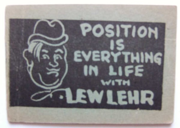 Position is Everything in Life with Lew Lehr (Tijuana Bible, 8-Pager)