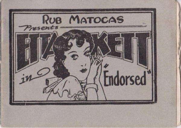 Tijuana Bible 8-pager comic - Hiakett in Endorsed