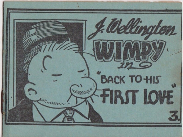 Tijuana Bible 8-pager comic - Wimpy in Back to his first love