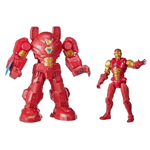 AvengersHasbroMarvelMechStrike8SuperHeroActionFigure UltimateMechSuitIronManandCaptainAmerica