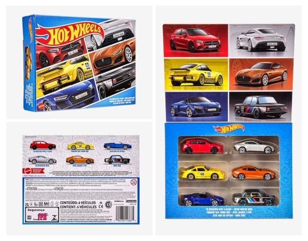 Hot Wheels Euro Style multipack box front back
