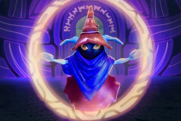 Masters of the Universe Revelation Savage He-Man with Orko - orko in ring