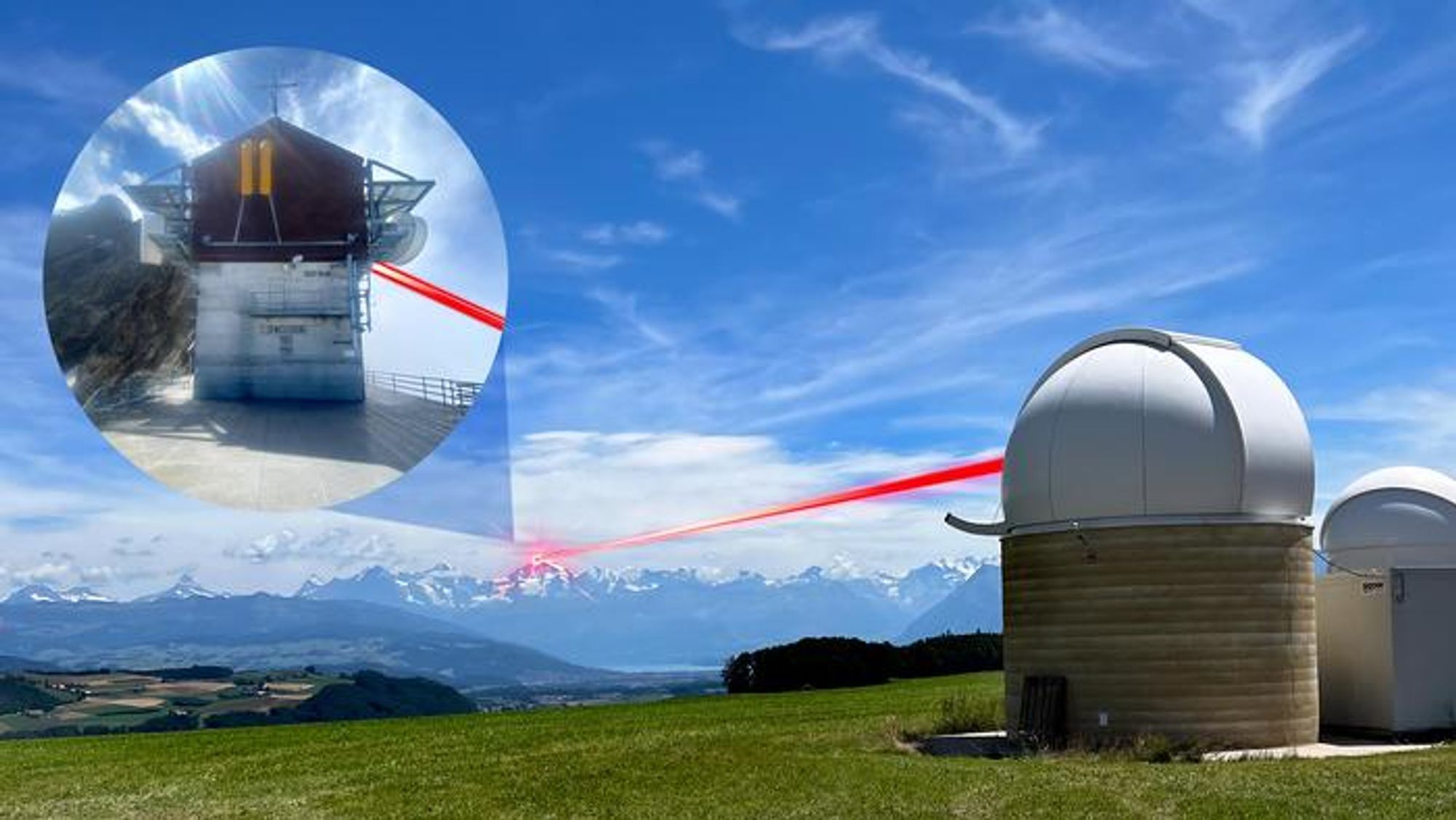 Researchers seek to connect continents using laser-enabled internet backbones over satellite connections. 1 Satellite using laser for communication channel