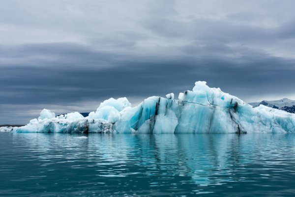 Black iceberg Jokulsarlon