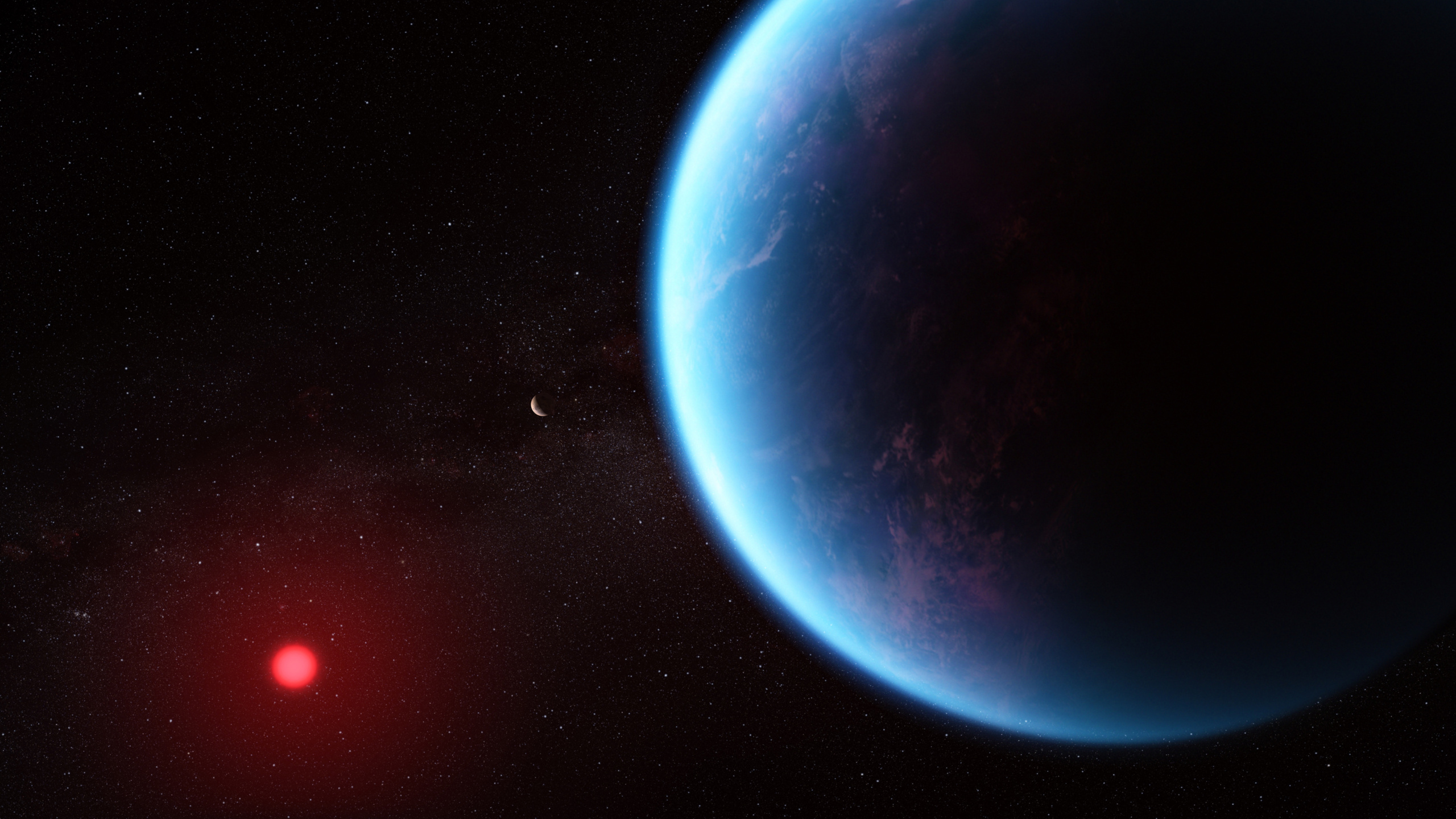 Jwst discovers carbon-bearing molecules, methane and carbon dioxide, in the atmosphere of the k2-18b exoplanet. 1 STScI 01H9R8AEK6Y7QR03MGN9V9P6ZJ scaled