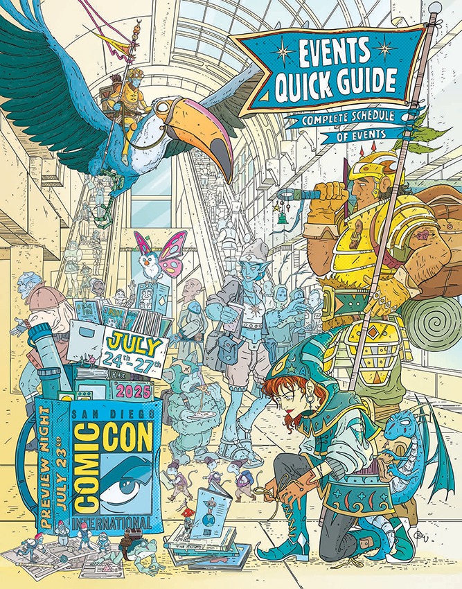 San diego comic-con 2025 ends with marvel and dc absent, prompting debate about the convention’s changing role and future. 1 imgi 4 CCI25 EventGuideCover