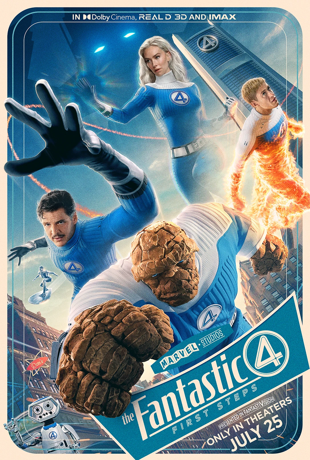 The Fantastic Four First Steps Final Poster Tall