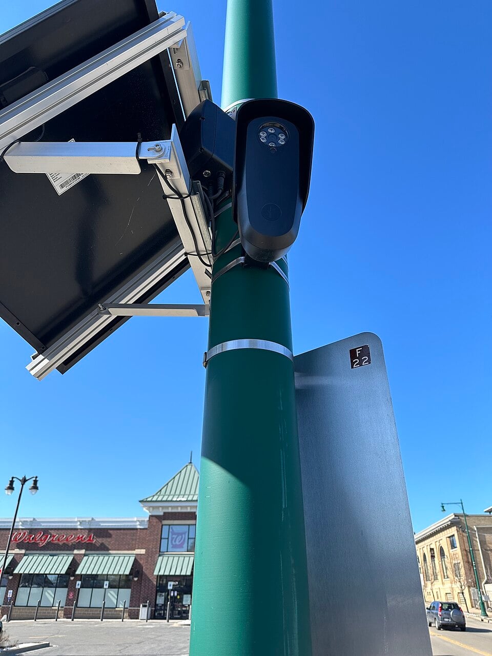 Flock Safety camera closeup