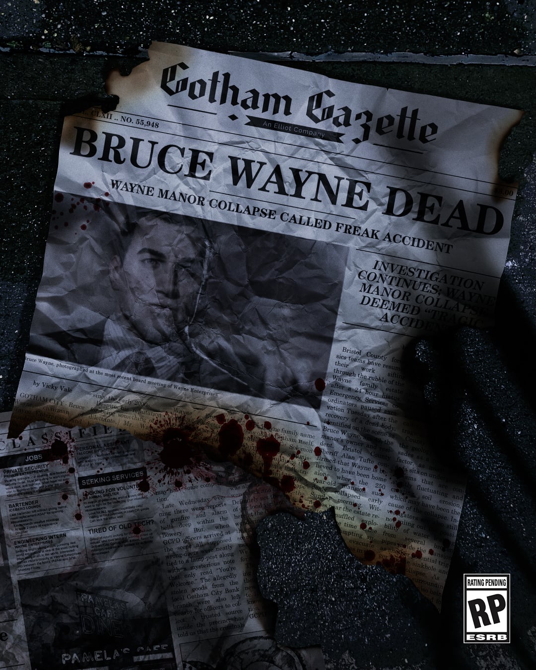 Dc teases bruce wayne death and clark kent jailed for murder 1 bruce wayne dead