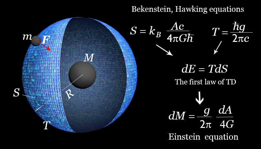 Holographic gravity: why spacetime may be a projection 1 The file demonstrates the way of thinking of the entropic gravity, holographic principle, entropy distribution, and derivation of Einstein GR equations from these considerations