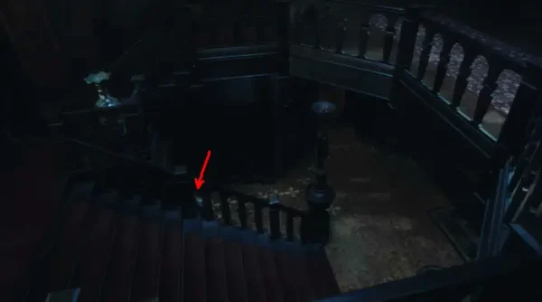 hidden ghost between stairway banters