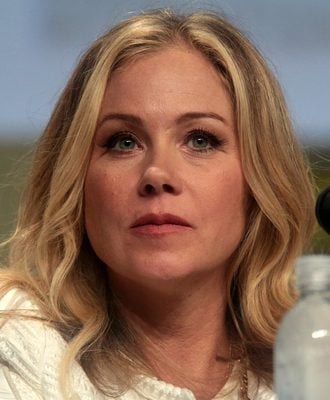 Christina Applegate speaking at the 2014 San Diego Comic Con International, for "The Book of Life", at the San Diego Convention Center in San Diego, California on July 25, 2014