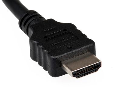 A standard HDMI connector for hooking up audio/visual equipment