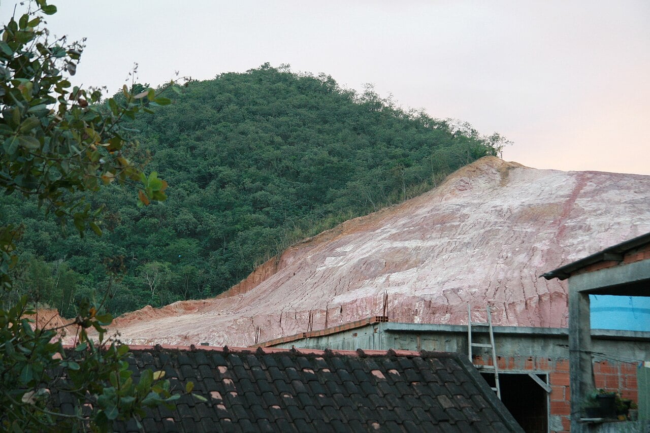 Google’s finland ai data centers hit deforestation roadblock amid forest-clearing probe 1 Deforestation in Atlantic Forest Rio de Janeiro - Brazil. This hill was deforestated in order to use its clay in civil construction in Barra da Tijuca. Many trucks with the city public service logo worked on the hill destruction.