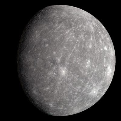 Mercury in true color: four image mosaic PIA11364: Mercury's "True" Color is in the Eye of the Beholder