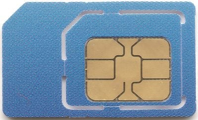 Sim card for a mobile phone