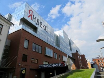 Yandex main office in Moscow Russia