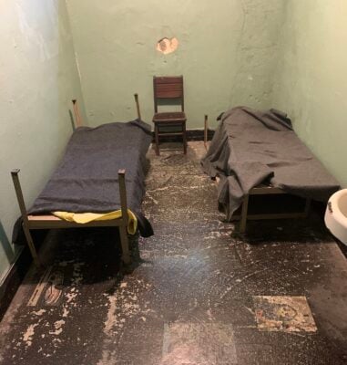 Jail Cell at the Old Jail Museum (formerly Carbon County Jail) in Jim Thorpe, Carbon County, Pennsylvania